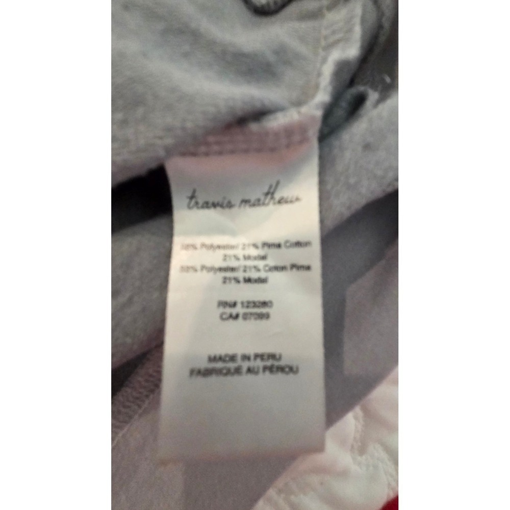 Travis Mathew Crewneck Sweatshirt Raglan Pullover Grey Athleisure Minimalist L - Picture 11 of 12
